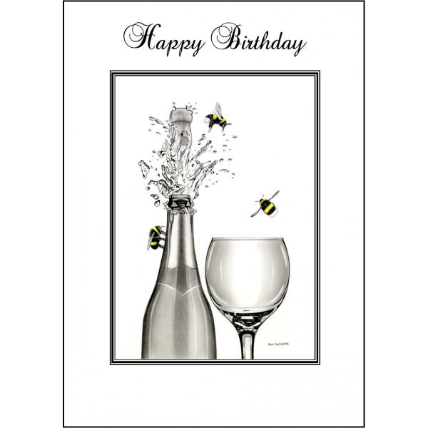 Bumble Bee birthday card