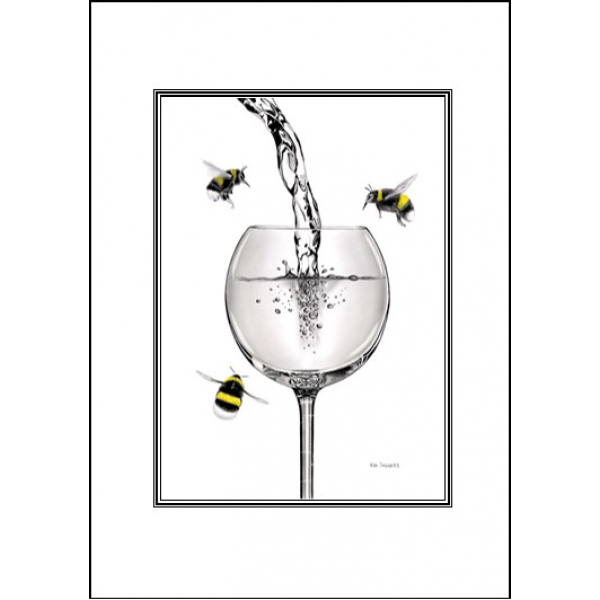 Bee wine card