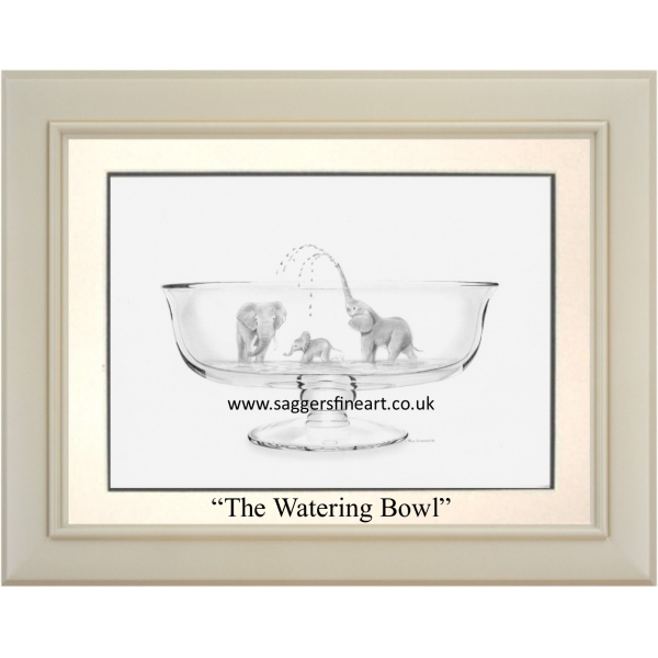 The Watering Bowl - Original Drawing