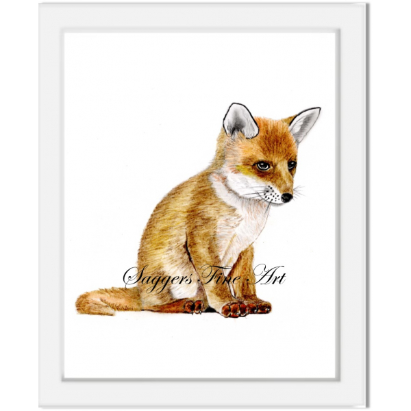 Fox cub print