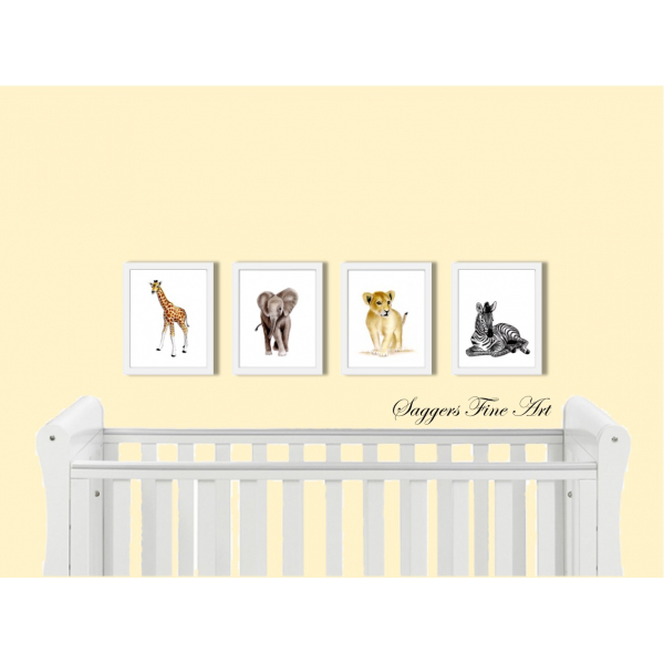 Baby Giraffe Print with others from the Safari Friends Collection