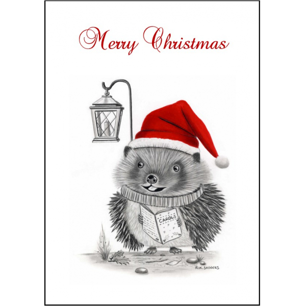 Hedgehog 1 Christmas Card