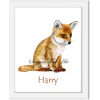 Personalised Fox Cub Print