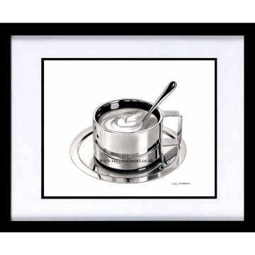 Reflecting with a coffee