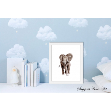 Baby Elephant Print