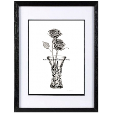 Crystal roses - Original fine art - Ipswich Artist Rik Saggers