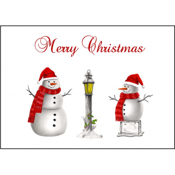 Snowman Christmas Card - design 1