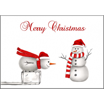 Snowman Christmas Card - design 2 Snowman Christmas Card - design 2