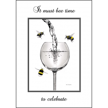 Bumble Bee Birthday card - Code 009