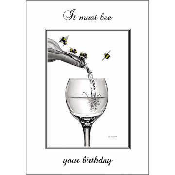 Bumble Bee Birthday card - Code 010