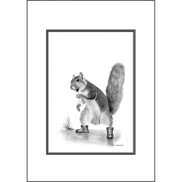 Funny squirrel general greeting card - Code 029