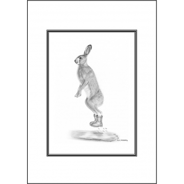 Funny hare general greeting card - Code 031