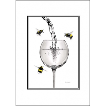 Bee wine card - Code A39