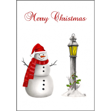 Snowman Christmas Card - design 5
